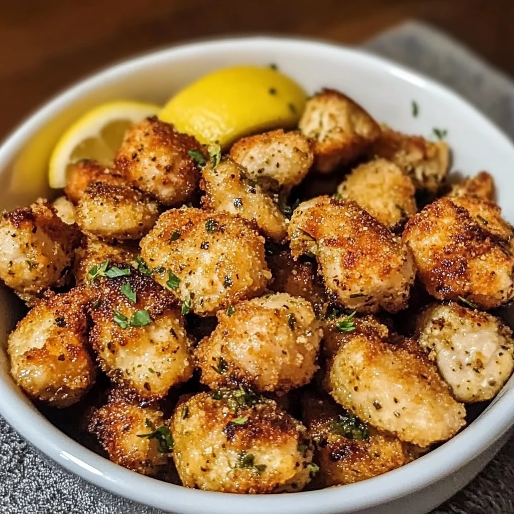 Air Fryer Lemon Chicken Bites 10 Minutes Easy Delicious