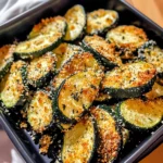 Air Fryer Zucchini Parmesan 8 Minutes Easy Delicious