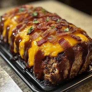 BBQ Bacon Cheddar Meatloaf 4 Servings Perfectly Delicious