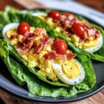 BLT Egg Salad Lettuce Wraps 4 Servings Easy Delicious