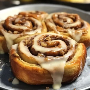 Banana Bread Cinnamon Rolls 8 Ingredients Perfect Delicious