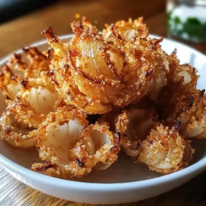 Bite-Sized Blooming Onions 4 Servings Perfect Delicious