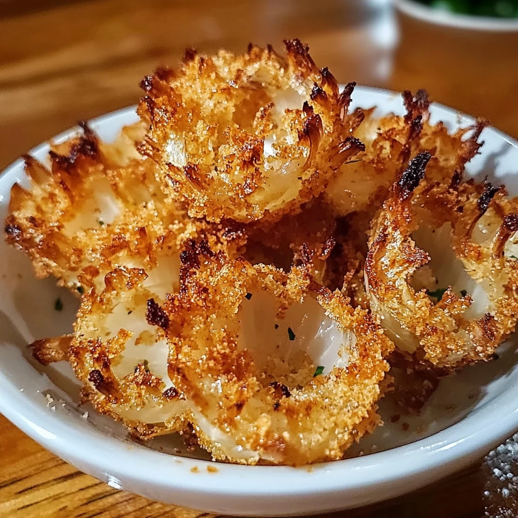 Bite-Sized Blooming Onions 4 Servings Perfect Delicious