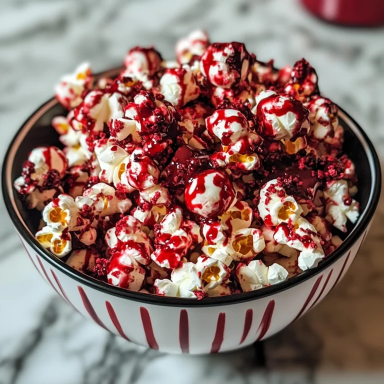 Bloody Red Velvet Popcorn 5 Steps Easy Delicious