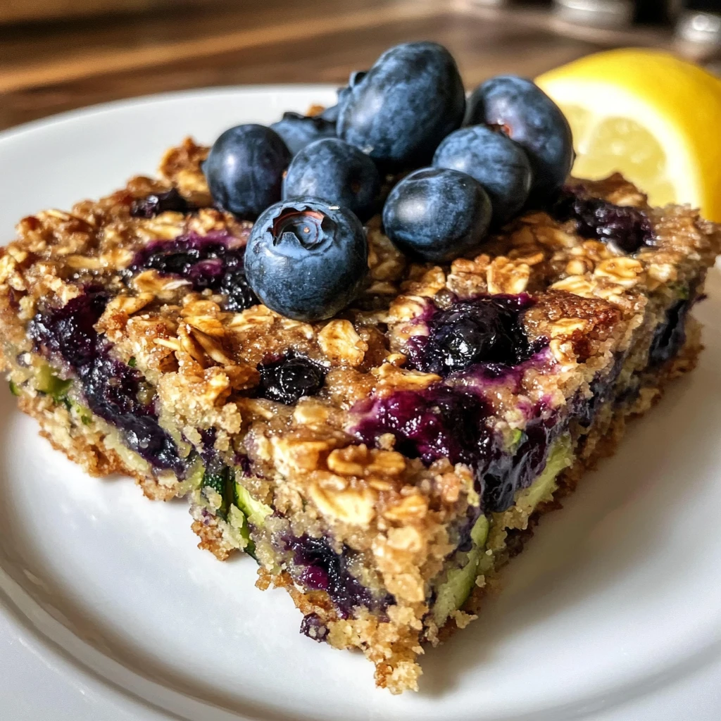 Blueberry Zucchini Bars 30 Minutes Easy Delicious
