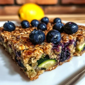 Blueberry Zucchini Bars 30 Minutes Easy Delicious
