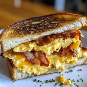 Breakfast Grilled Cheese 4 Servings Ultimate Delicious