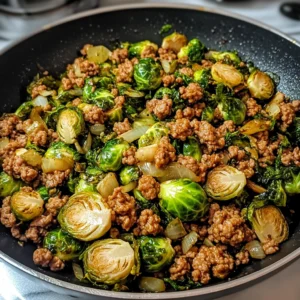 Brussels Sprouts Ground Turkey Skillet 30 Minutes Easy Delicious