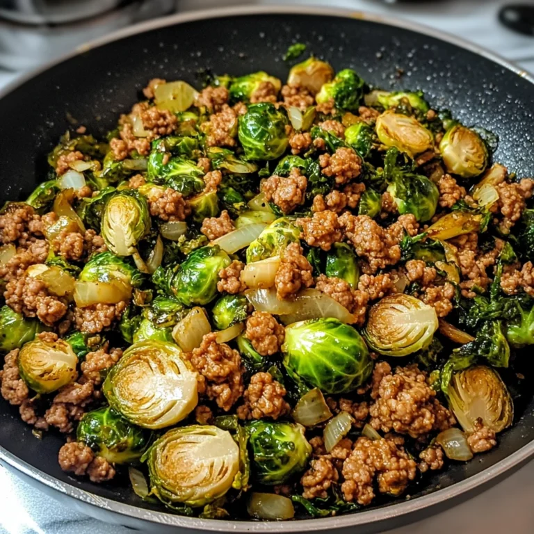 Brussels Sprouts Ground Turkey Skillet 30 Minutes Easy Delicious
