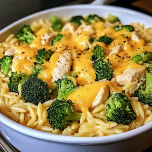 Cheesy Chicken Broccoli Orzo 30 Minutes Ultimate Delicious