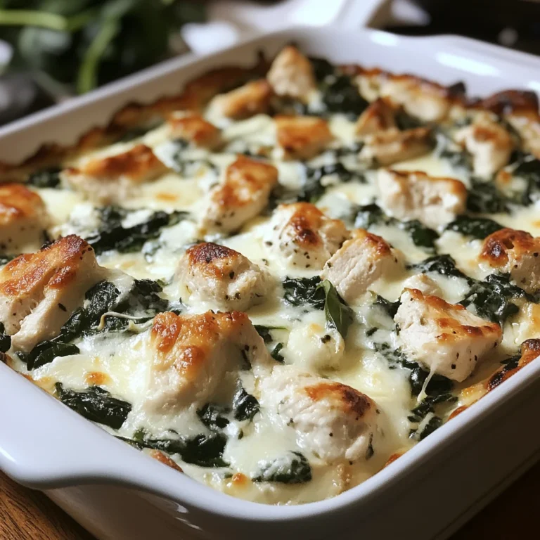 Chicken and Spinach Casserole 30 Minutes Easy Delicious