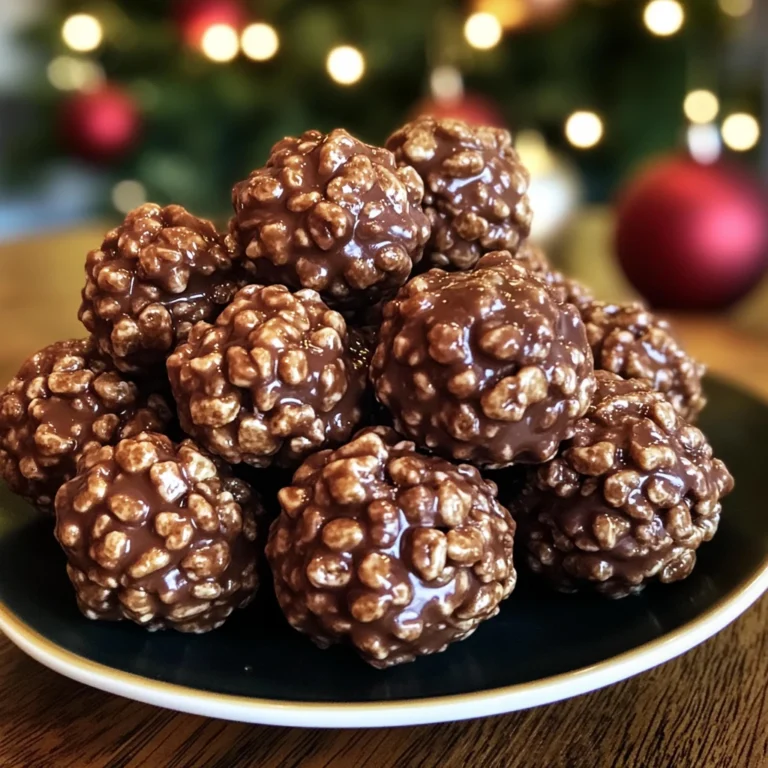 Christmas Chocolate Rice Krispie Balls 6 Ingredients Amazing