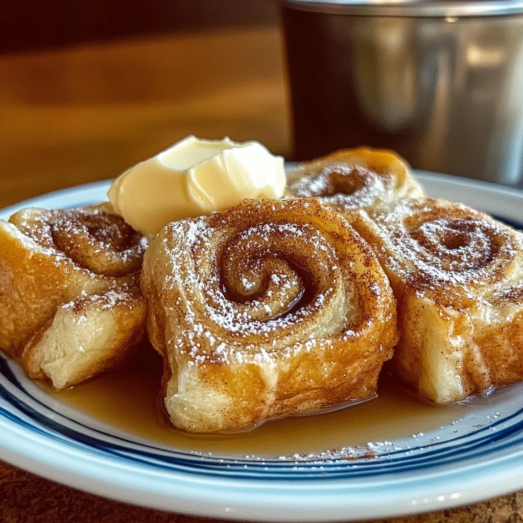 Cinnamon Roll French Toast Rolls 5 Steps Awesome Delicious