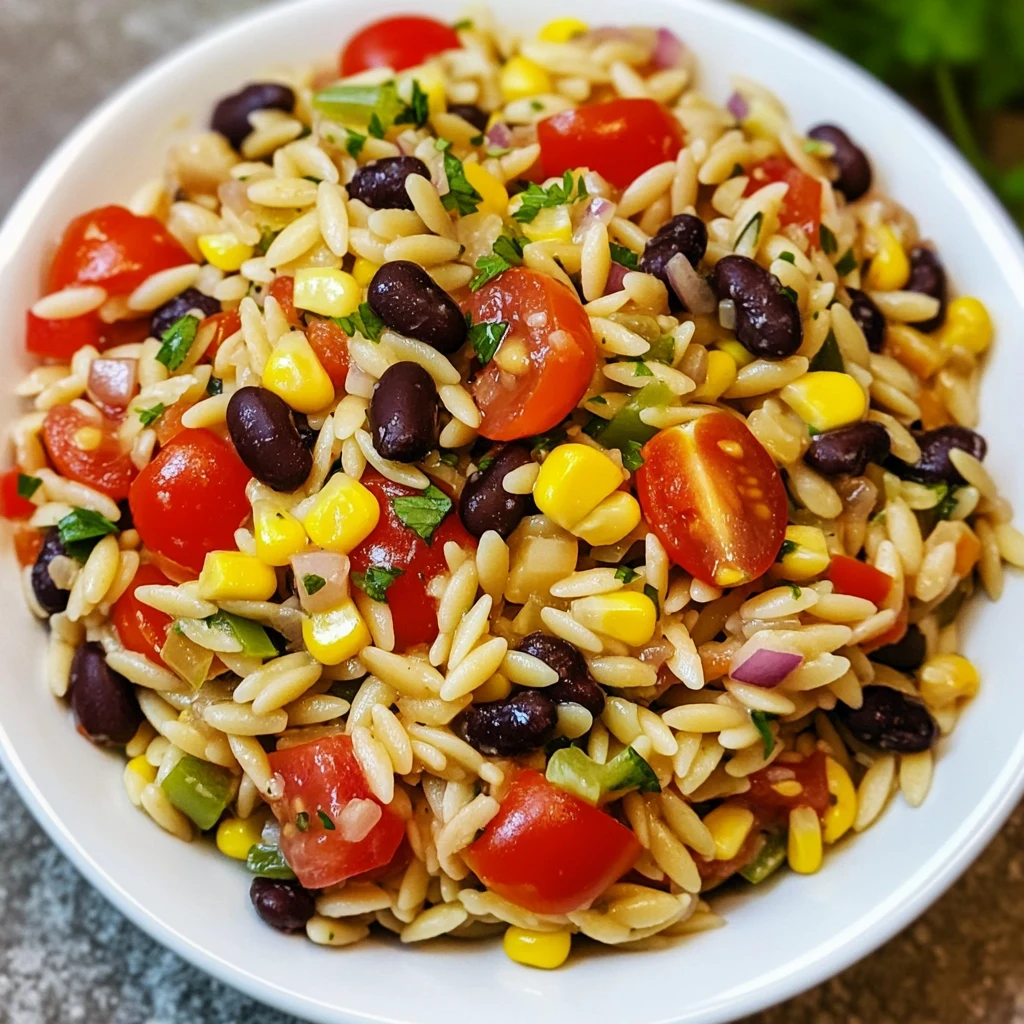 Cowboy Orzo Salad 7 Ingredients Easy Delicious