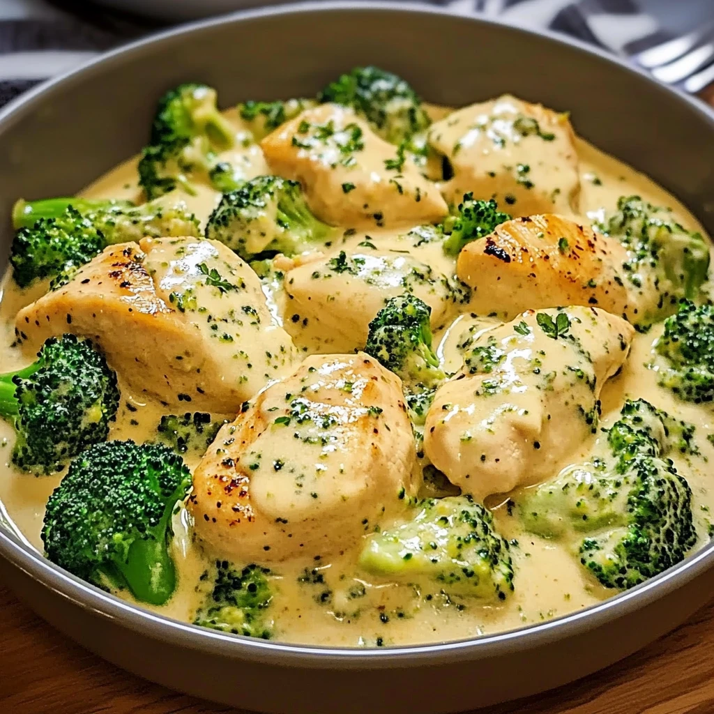 Creamy Chicken and Broccoli 4 Servings Easy Delicious
