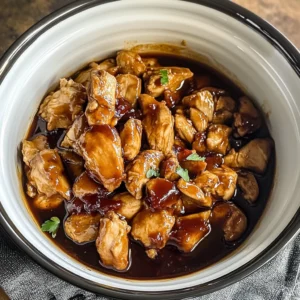 Crock Pot Bourbon Chicken 4 Ingredients Easy Delicious