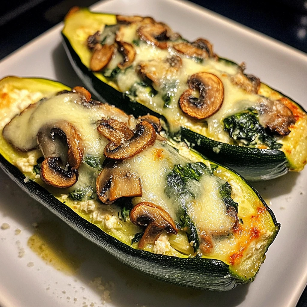 Creamy Ricotta-Stuffed Zucchini with Spinach: 30 Minutes Easy Delicious