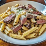 Creamy Steak Pasta 4 Ingredients Easy Delicious