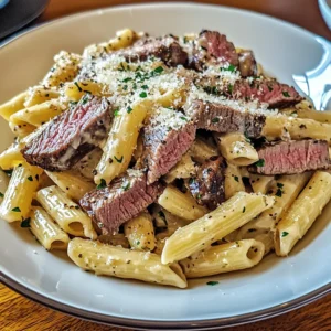 Creamy Steak Pasta 4 Ingredients Easy Delicious