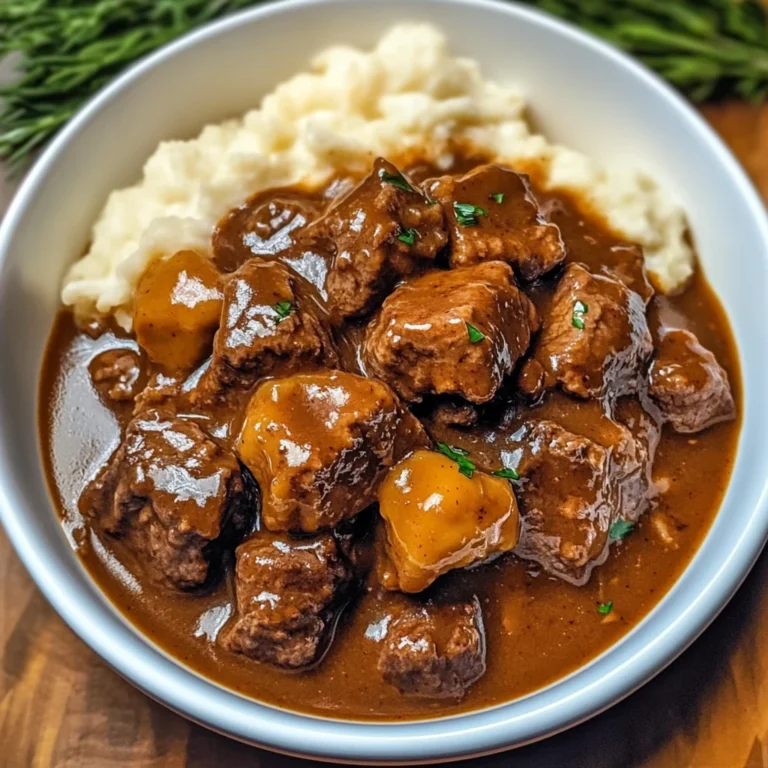 Crock Pot Beef Tips and Gravy 4 Servings Easy Delicious