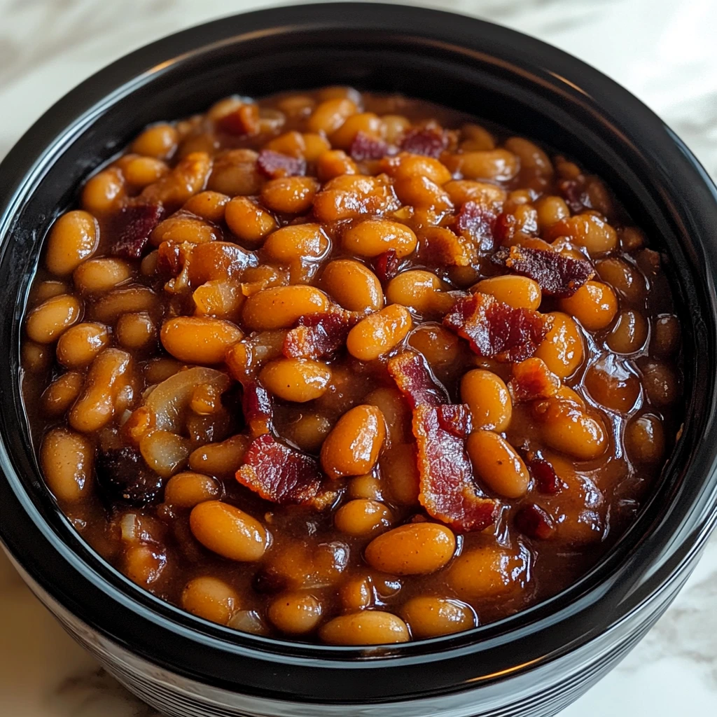 Crockpot Baked Beans 5 Ingredients Easy Delicious