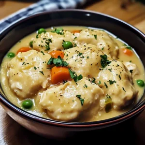 Crockpot Chicken and Dumplings 4 Servings Easy Delicious