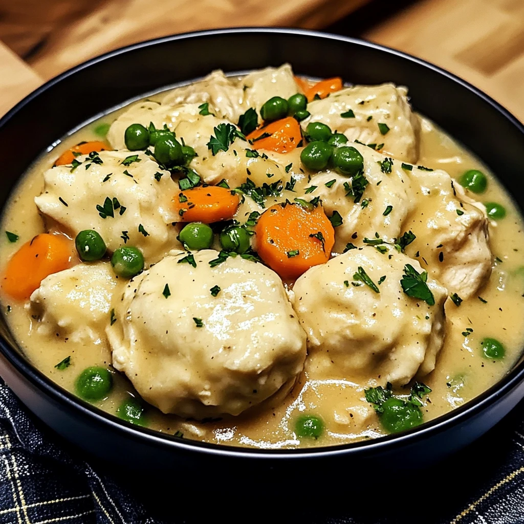 Crockpot Chicken and Dumplings 4 Servings Easy Delicious