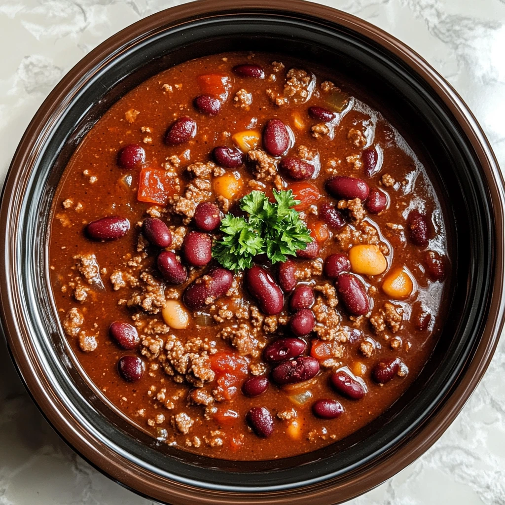Crockpot Chili 6 Ingredients Easy Delicious