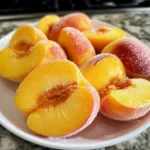 Freeze Peaches 5 Steps Easy Delicious