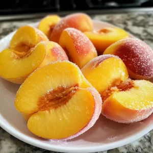 Freeze Peaches 5 Steps Easy Delicious