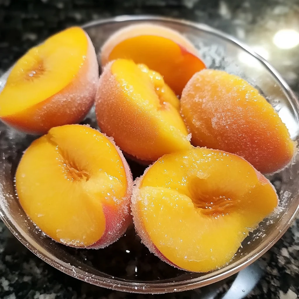 Freeze Peaches 5 Steps Easy Delicious