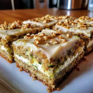 Frosted Zucchini Bars 5 Steps Ultimate Delicious