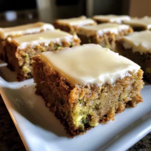 Frosted Zucchini Spice Bars 5 Steps Easy Delicious