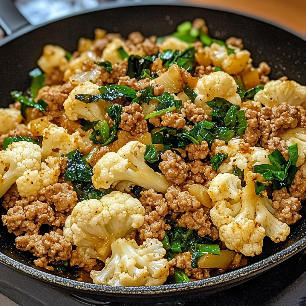 Garlic Butter Ground Turkey with Cauliflower Skillet 30 Minutes Easy Delicious