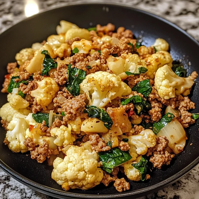 Garlic Butter Ground Turkey with Cauliflower Skillet 30 Minutes Easy Delicious