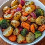 Garlic Herb Roasted Potatoes and Veggies 30 Minutes Easy Delicious