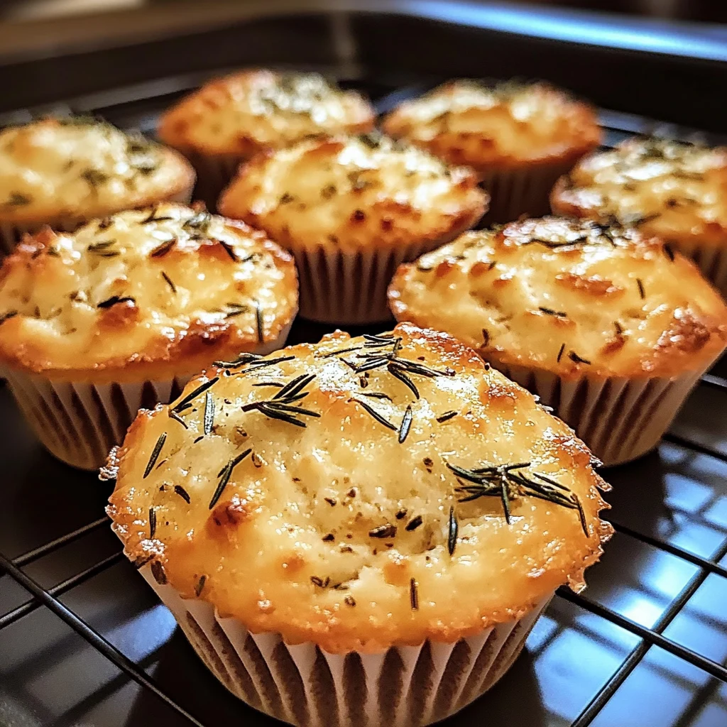 Golden Crust Garlic Rosemary Focaccia Muffins 20 Minutes Amazing