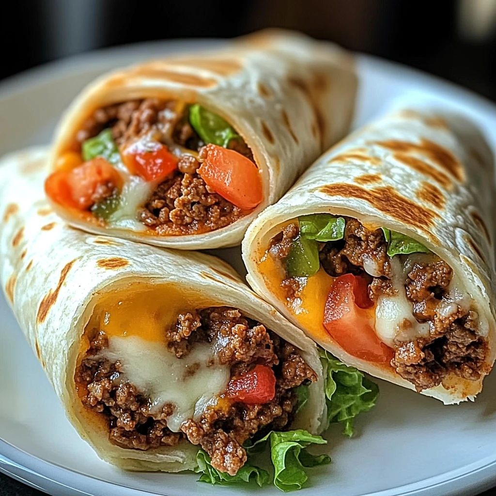 Ground Beef Tortilla Wraps 4 Servings Ultimate Delicious