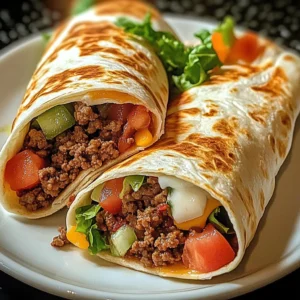 Ground Beef Tortilla Wraps 4 Servings Ultimate Delicious