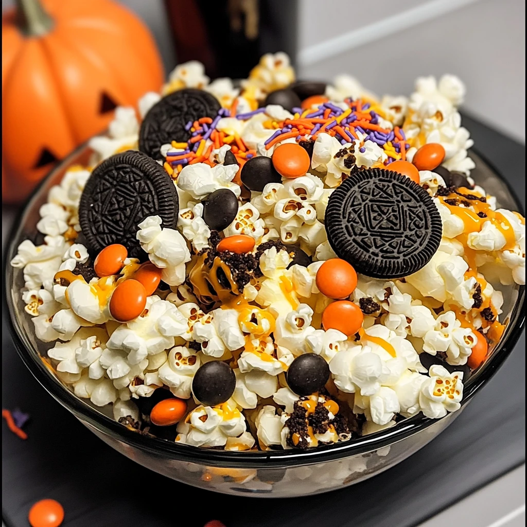 Halloween Popcorn 4 Servings Easy Delicious