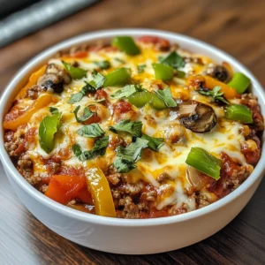 Low Carb Crustless Pizza Bowl 4 Servings Easy Delicious
