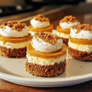 Mini Pumpkin Cheesecakes 4 Servings Easy Delicious