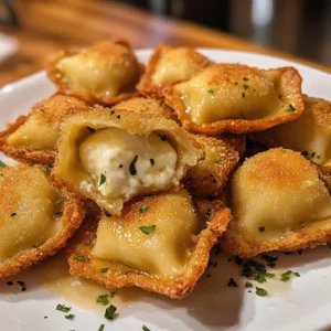 Mozzarella-Stuffed Fried Ravioli Bites 4 Servings Awesome Delicious