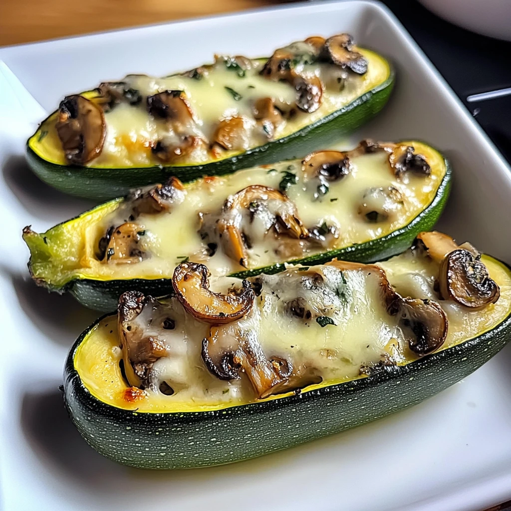 Mushroom and Ricotta Stuffed Zucchini Boats 30 Minutes Easy Delicious