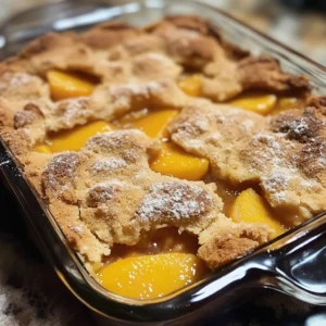 Old Time Oven Peach Cobbler 5 Steps Ultimate Delicious