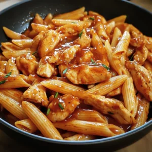 One-Pan Tangy Honey BBQ Chicken Penne 30 Minutes Easy Delicious