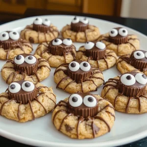 Peanut Butter Spider Cookies 8 Steps Awesome Delicious