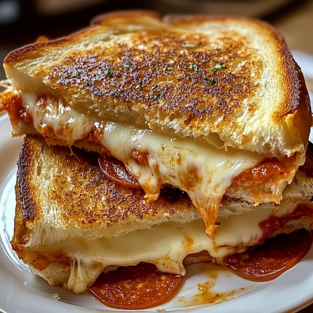 Pizza Grilled Cheese 4 Ingredients Ultimate Delicious