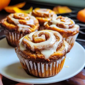 Pumpkin Cinnamon Roll Muffins 18 Minutes Easy Delicious