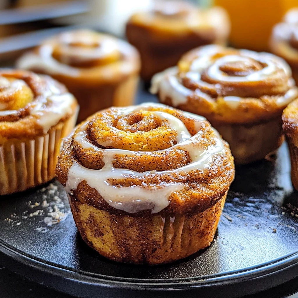 Pumpkin Cinnamon Roll Muffins 18 Minutes Easy Delicious